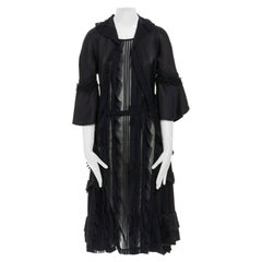 runway COMME DES GARCONS Broken Bride AW05 black victorian ruffle silk dress S