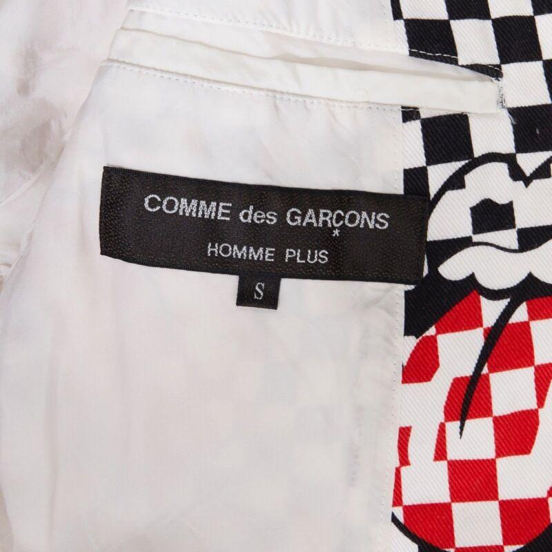 runway COMME DES GARCONS HOMME PLUS SS2006 Rolling Stones lips blazer jacket S 5