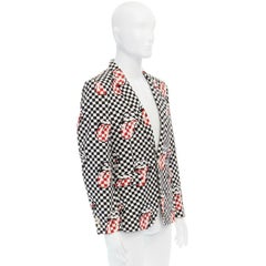 runway COMME DES GARCONS HOMME PLUS SS2006 Rolling Stones lips blazer jacket S