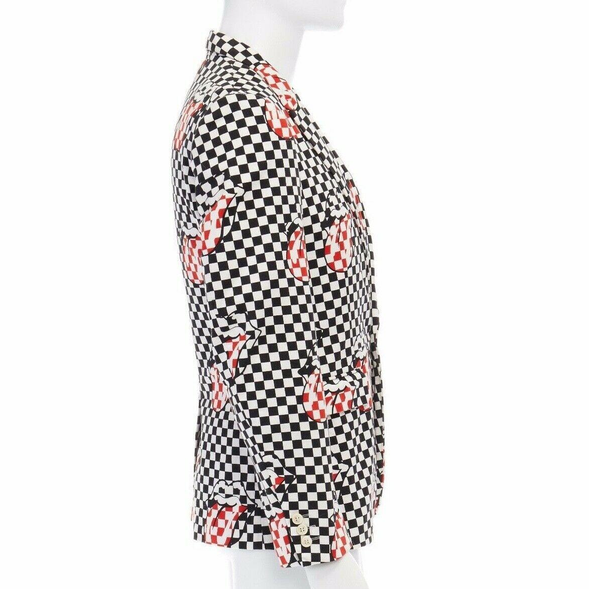 runway COMME DES GARCONS HOMME PLUS SS2006 Rolling Stones lips