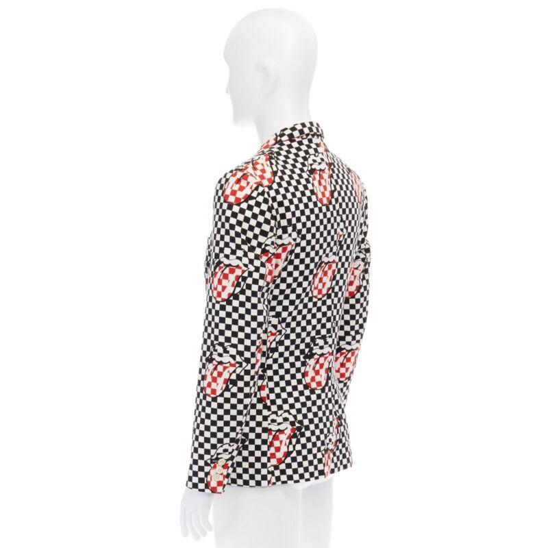 Women's runway COMME DES GARCONS HOMME PLUS SS2006 Rolling Stones lips blazer jacket S