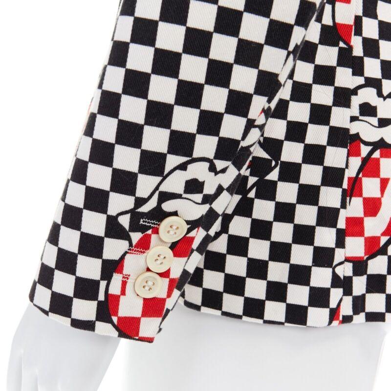 runway COMME DES GARCONS HOMME PLUS SS2006 Rolling Stones lips blazer jacket S 3