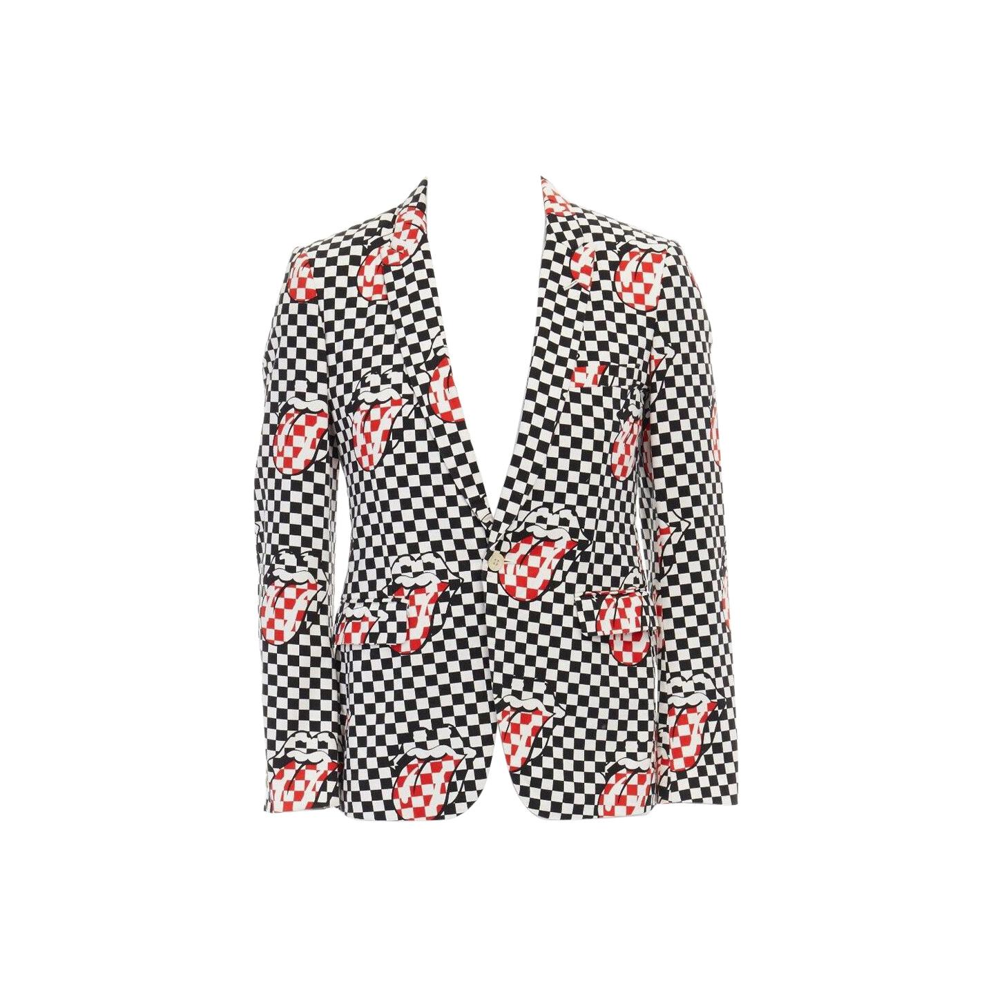 runway COMME DES GARCONS HOMME PLUS SS2006 Rolling Stones lips