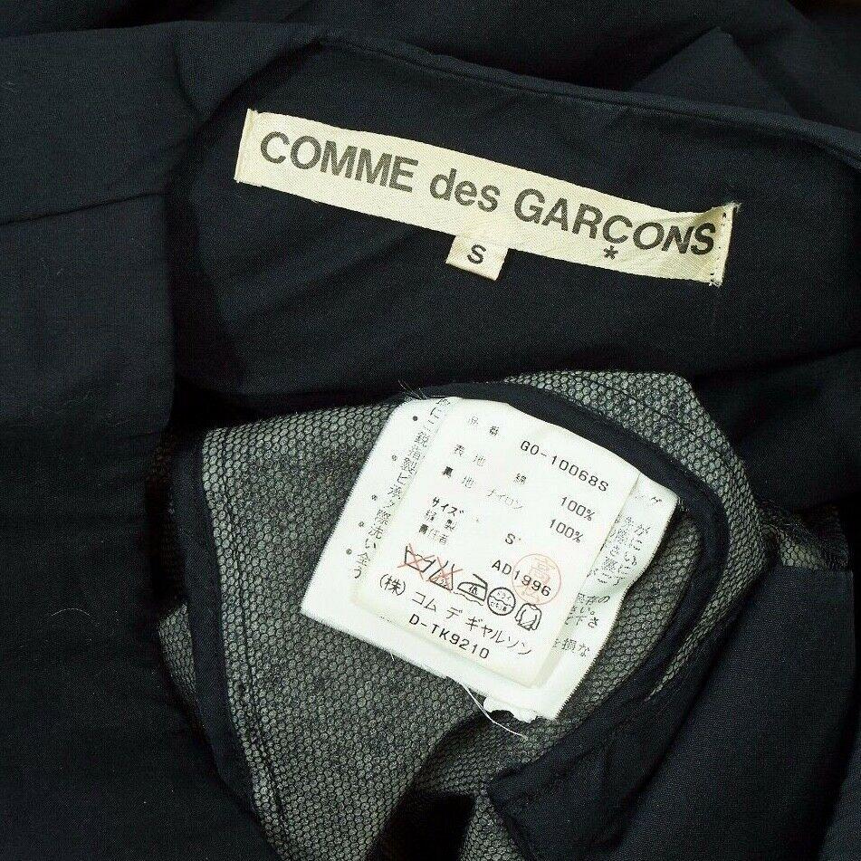 runway COMME DES GARCONS SS1997 Lumps Bumps black circle cut asymmetric dress S 7
