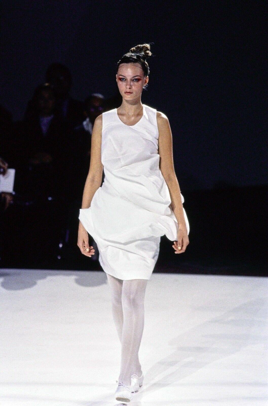 Black runway COMME DES GARCONS SS1997 Lumps Bumps black circle cut asymmetric dress S