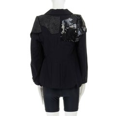 runway COMME DES GARCONS SS2010 sequins brocade blazer biker shorts belt set
