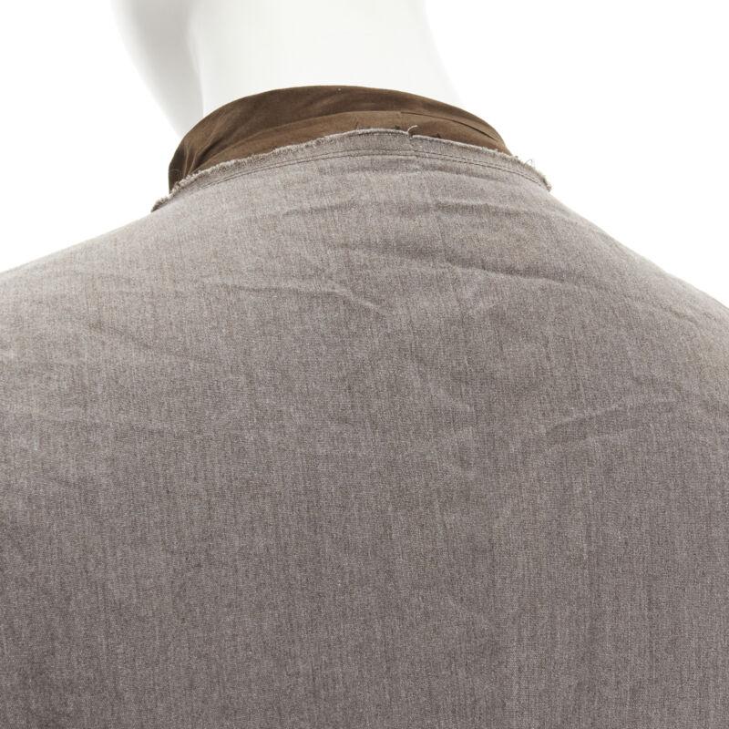 Giacca da passerella COMME DES GARCONS Vintage 2002 grigio marrone a trecce intrecciate S in vendita 5