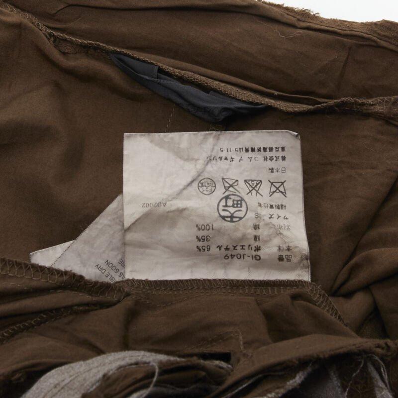 Giacca da passerella COMME DES GARCONS Vintage 2002 grigio marrone a trecce intrecciate S in vendita 7