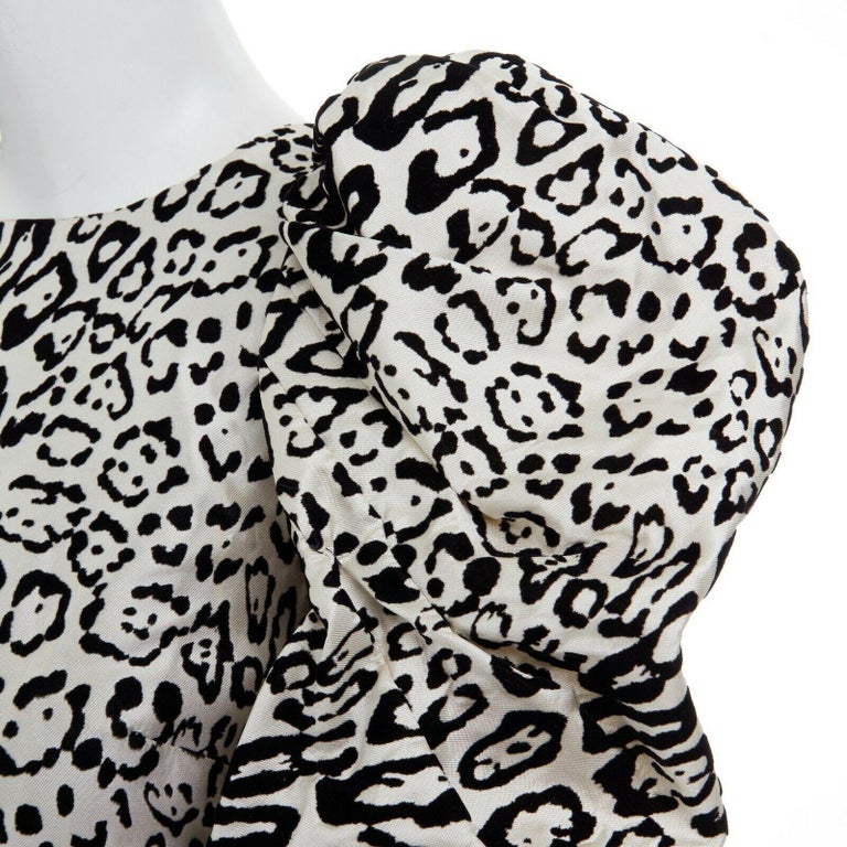 Chemisier Dolce & Gabbana En Laine Imprimé Léopard – Taille IT36/XS – Neuf Avec étiquettes