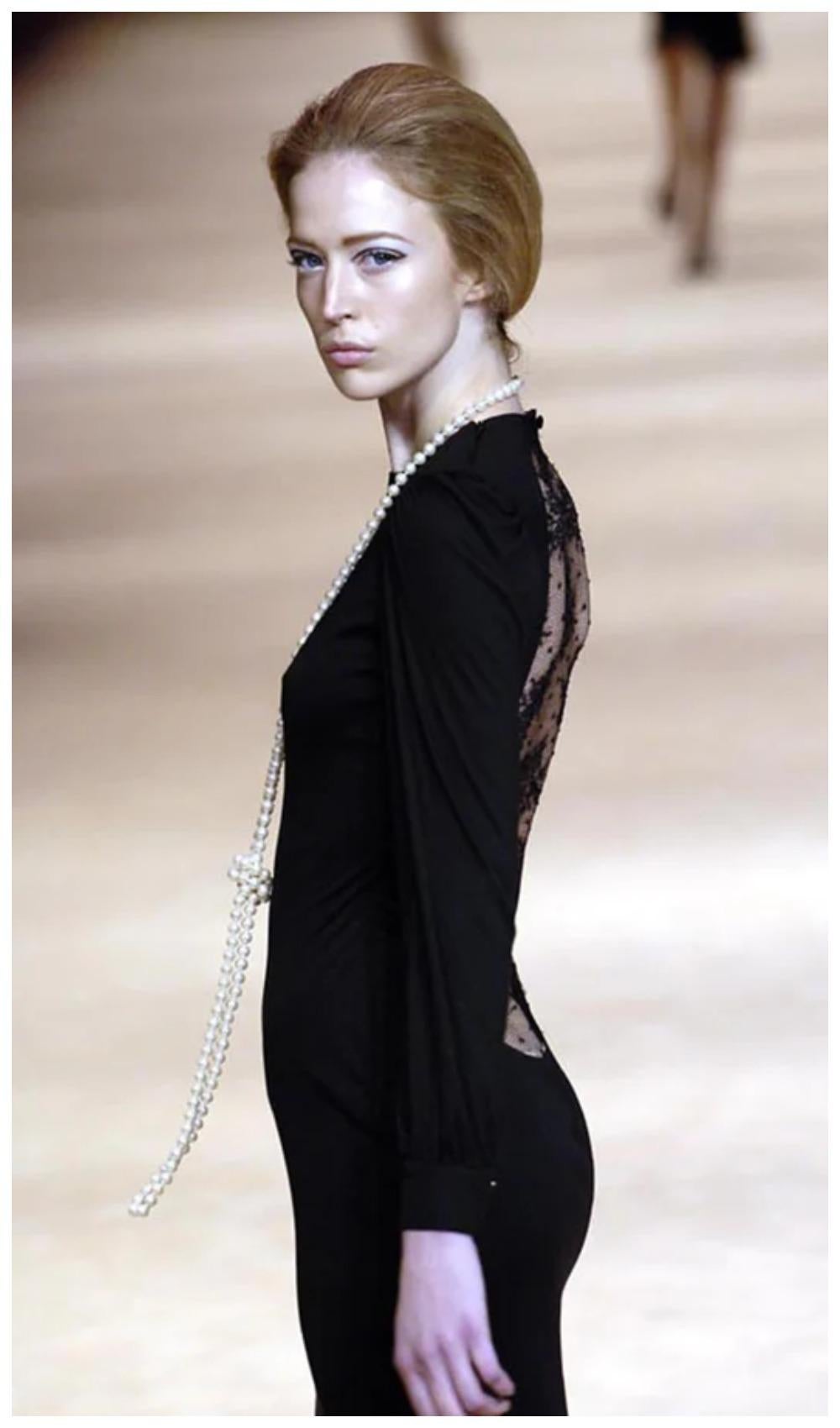 Fall 2005 Alexander McQueen 'The Man Who Knew Too Much' Full Lace Back Dr Runway For Sale 1