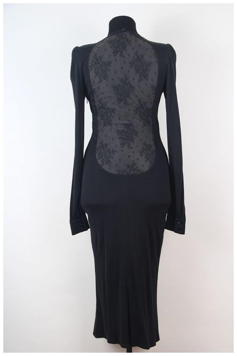 Fall 2005 Alexander McQueen 'The Man Who Knew Too Much' Full Lace Back Dr Runway For Sale 2