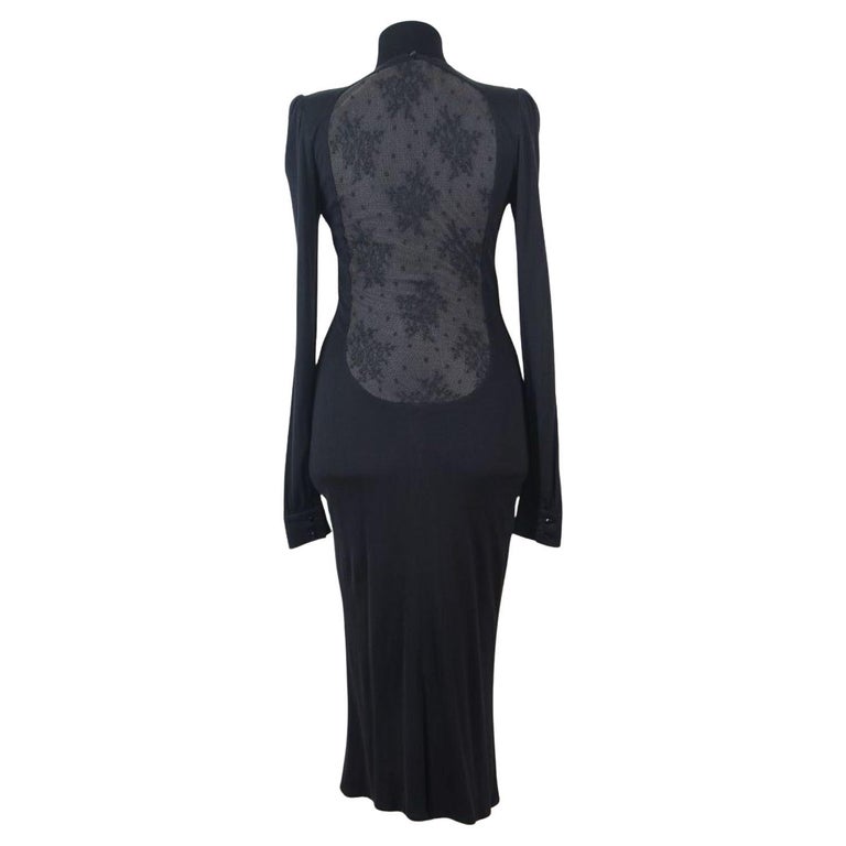 Fall 2005 Alexander McQueen 'The Man Who Knew Too Much' Full Lace Back Dr  Runway For Sale at 1stDibs