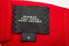 Runway Fall 2020 Marc Jacobs Red Wool Bra Top