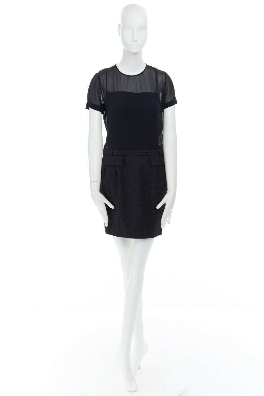black cashmere mini dress
