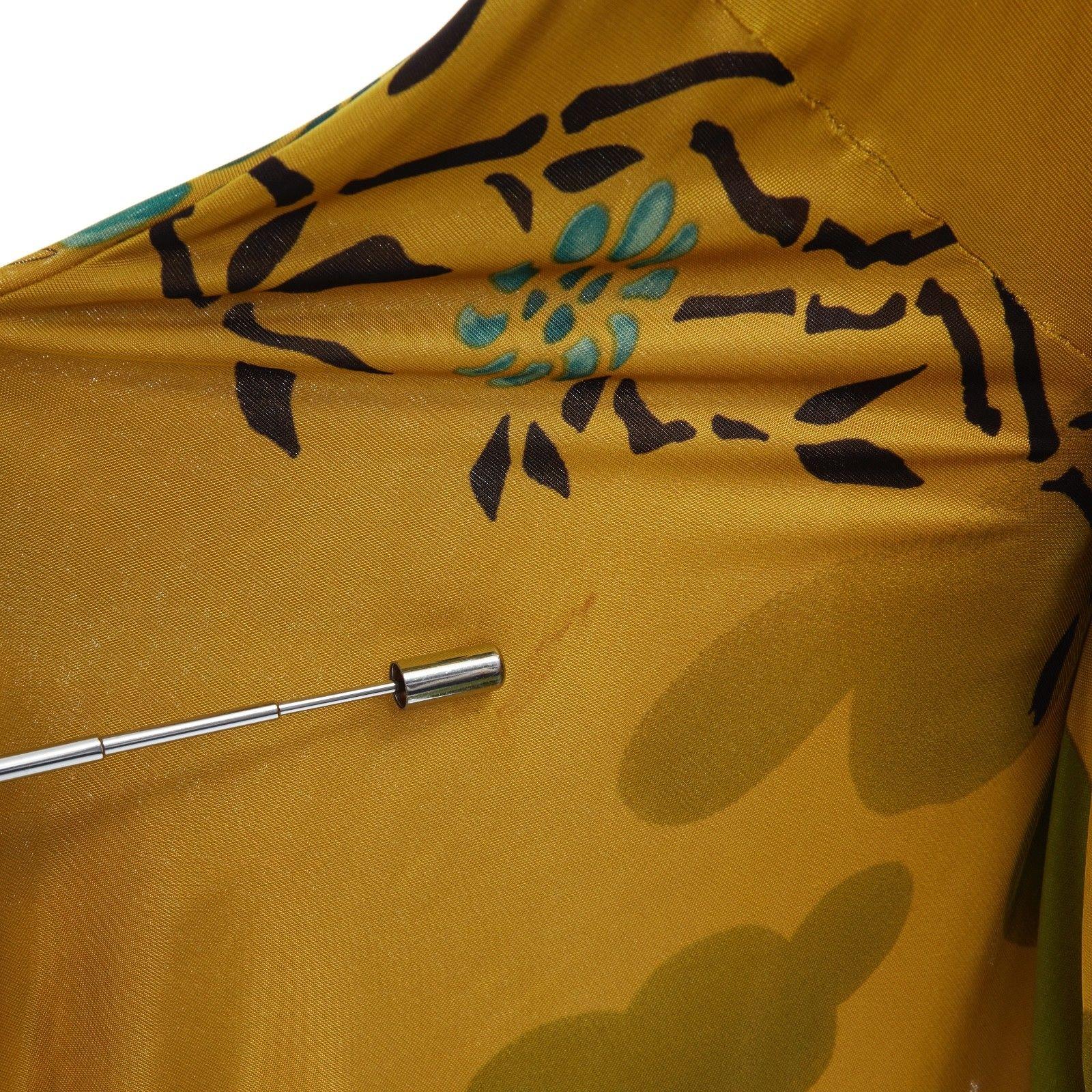 runway GUCCI TOM FORD Vintage SS03 yellow oriental kimono robe jacket IT40 S 2