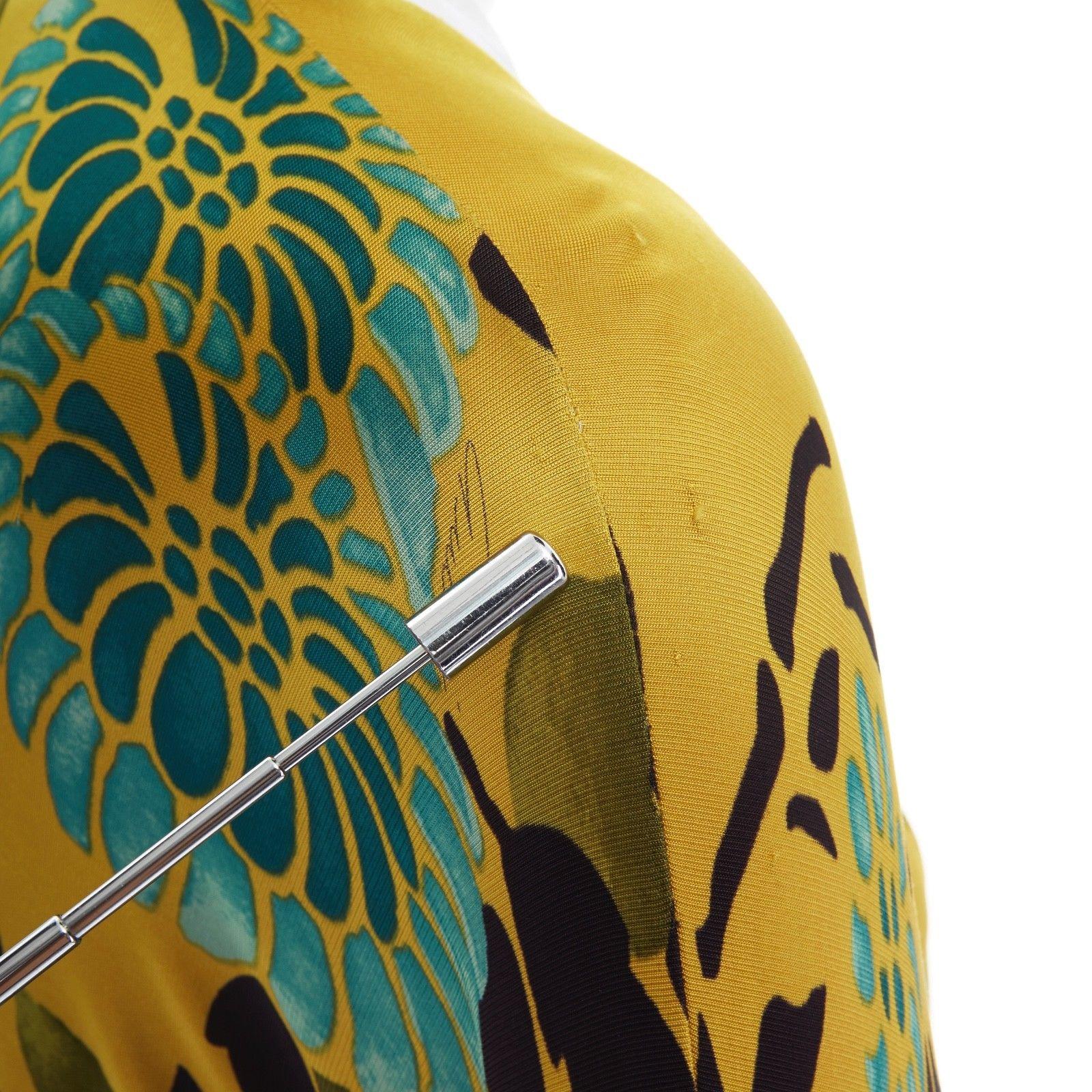 runway GUCCI TOM FORD Vintage SS03 yellow oriental kimono robe jacket IT40 S 3