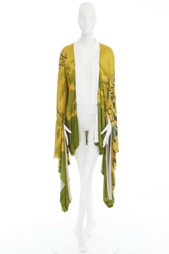 runway GUCCI TOM FORD Vintage SS03 yellow oriental kimono robe jacket IT40 S