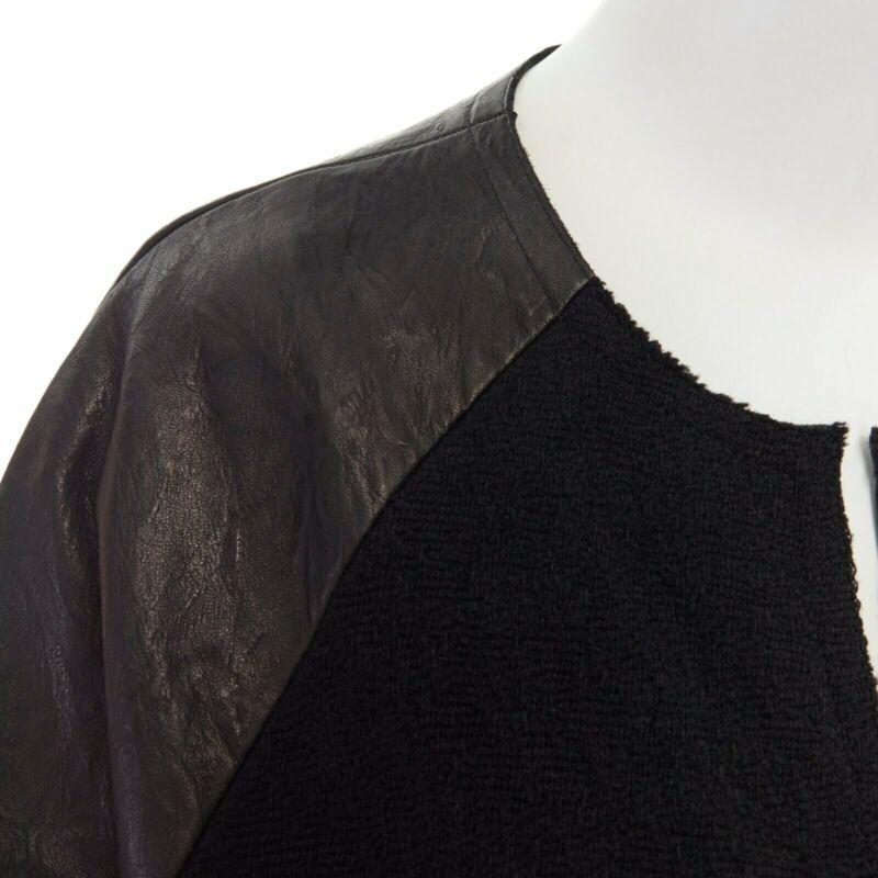 runway ISABEL MARANT Jeams leather sleeve wool zip up baseball bomber jacket S
Reference: CC/XXXX00192
Brand: Isabel Marant
Designer: Isabel Marant
Collection: Runway
Material: Wool
Color: Black
Pattern: Solid
Closure: Zip
Extra Details: Leather,