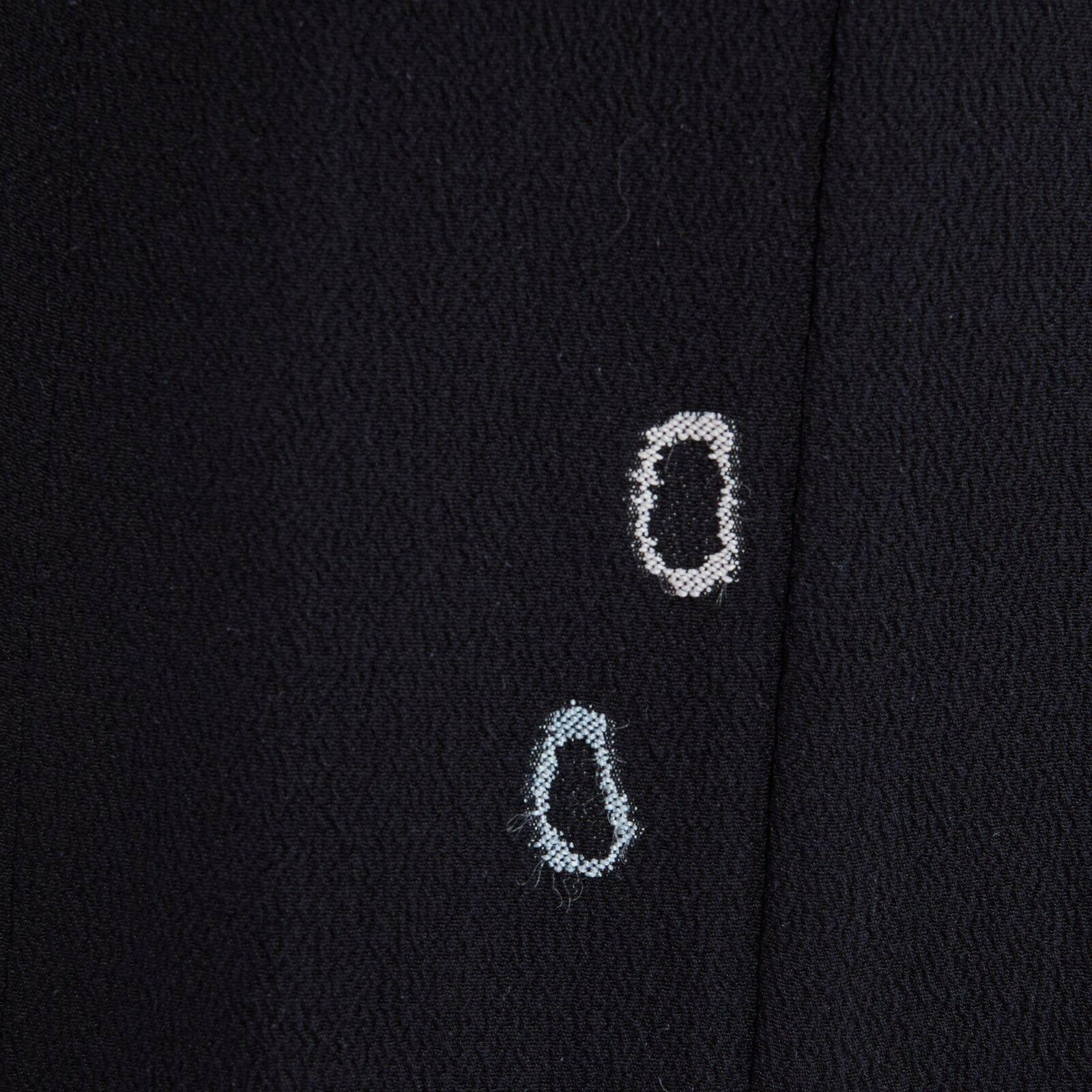 runway JIL SANDER RAF black embroidered slash slit back mini dress XS US0 UK4 1
