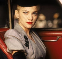 runway JOHN GALLIANO SS95 houndstooth ruched sleeve padded hip set FR40 S