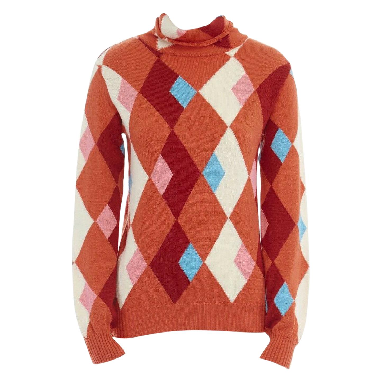 Argyle Sweaters - 6 For Sale on 1stDibs | orange argyle sweater 