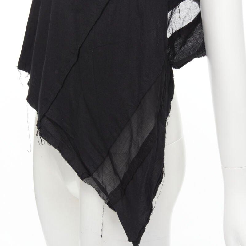 Gilet de défilé JUNYA WATANABE 2004 noir or torsadé col zippé biais coupe brute M en vente 5