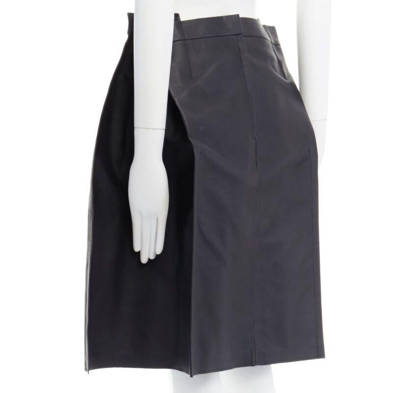 Women's runway JUNYA WATANABE 2015 2D flatpack black circle structured skirt S 27