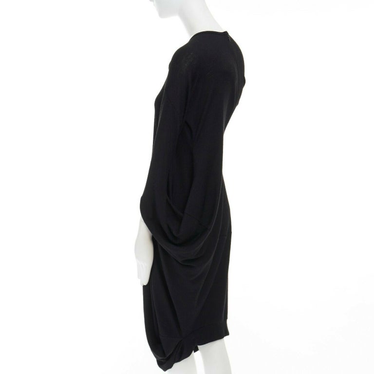 runway JUNYA WATANABE AW08 black wool infinity loop slit sleeves casual ...