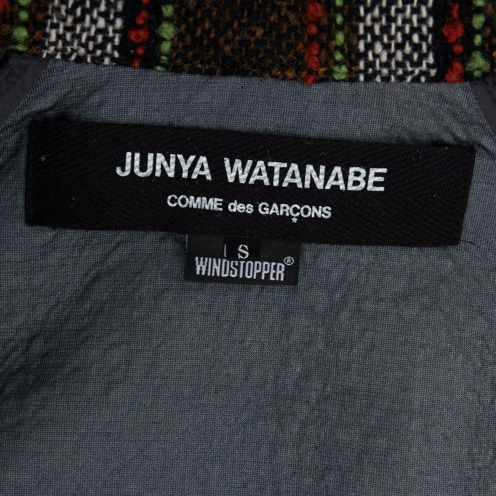 runway JUNYA WATANABE AW2005 checker wool tweed Windstopper lined hooded jacket 7