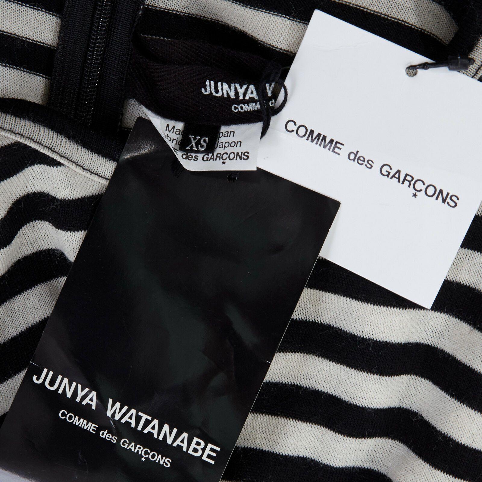 runway JUNYA WATANABE AW2015 black stripe origami lantern bubble skirt dress XS 6