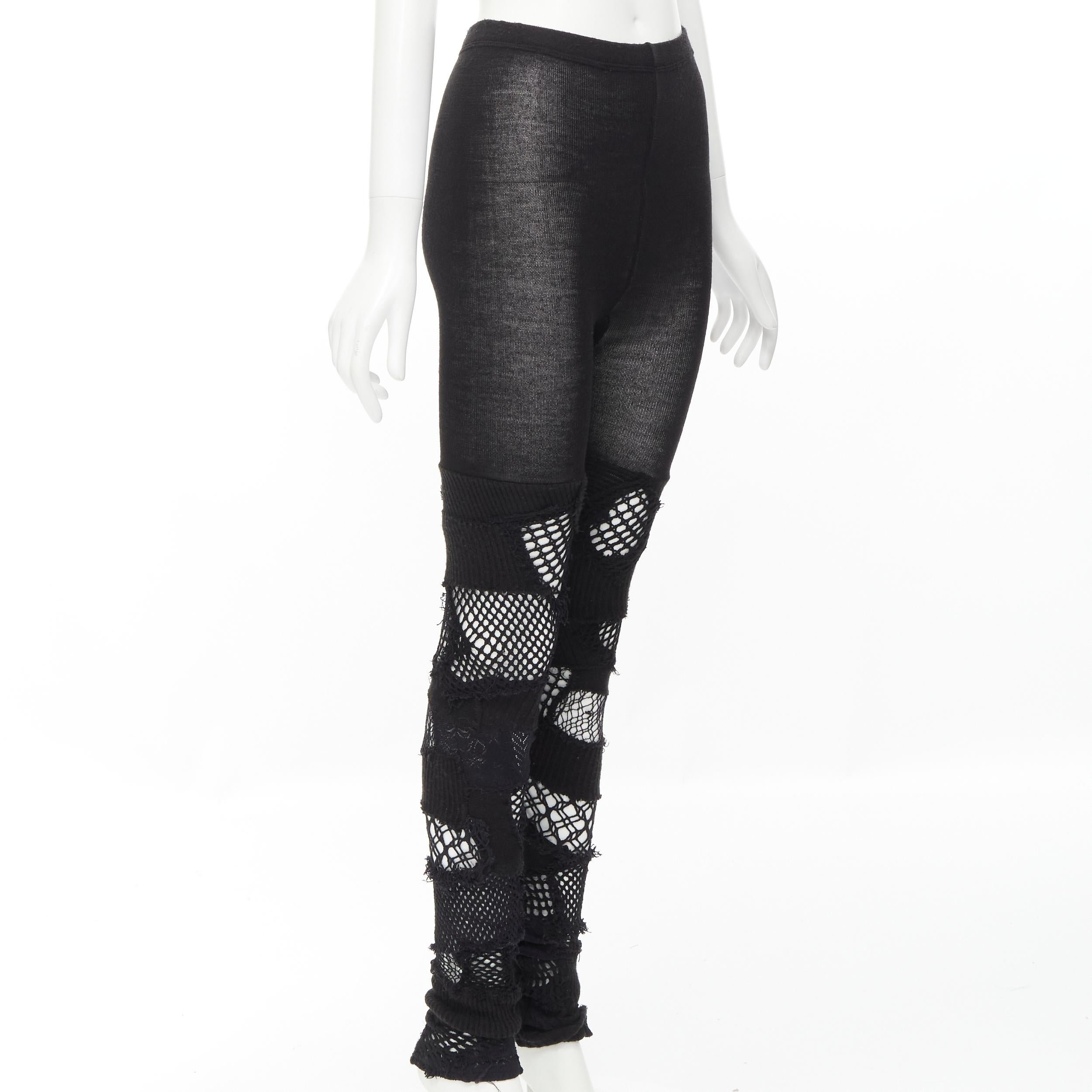 runway JUNYA WATANABE black fishnet deconstructed tights leggings pants S
Reference: TGAS/B02252
Brand: Junya Watanabe
Designer: Junya Watanabe
Model: Punk tights
Collection: AD2006 - Runway
Material: Wool
Color: Black
Pattern: Solid
Extra Details: