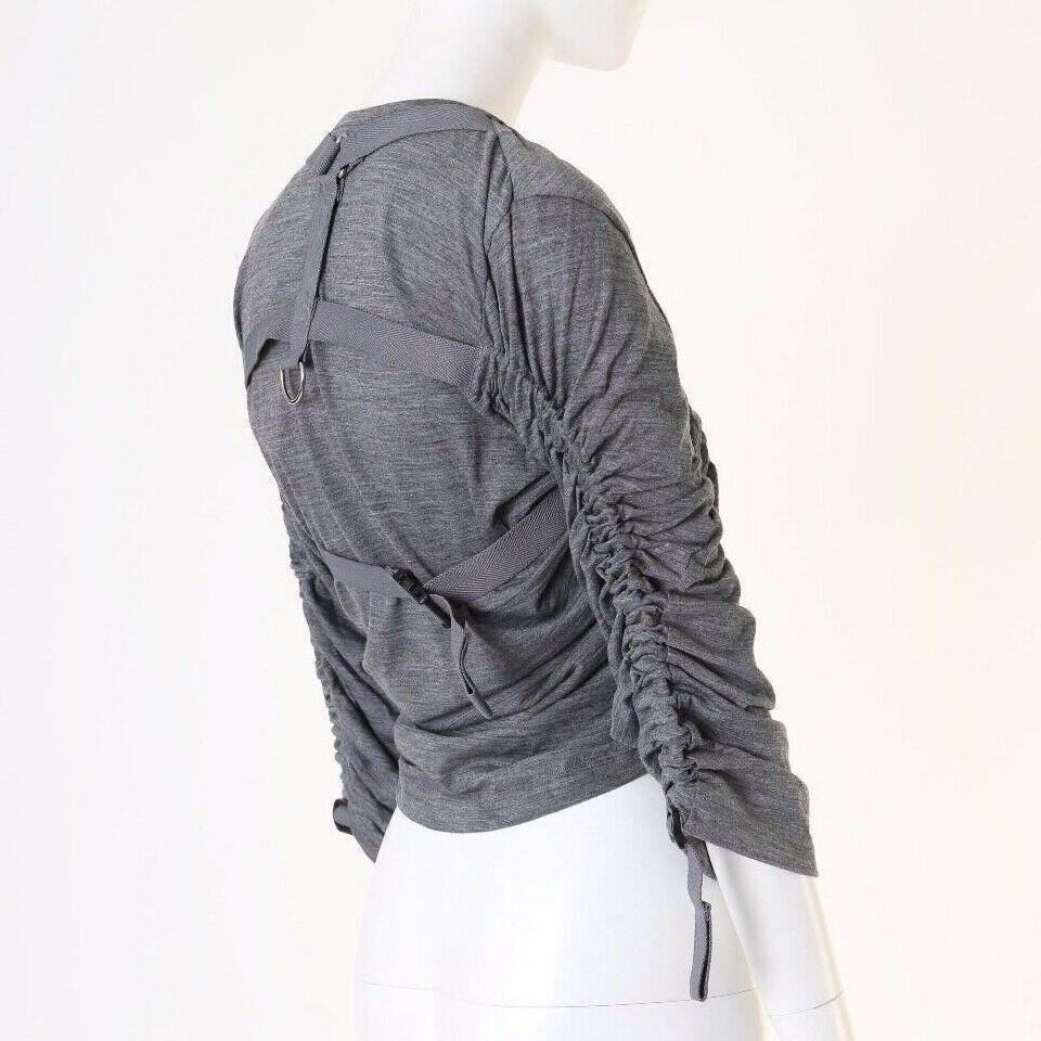 Gray runway JUNYA WATANABE SS03 Parachute grey bondage harness buckle top S