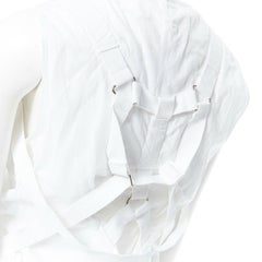runway JUNYA WATANABE SS03 white parachute straps smock bondage vest top JP9 M