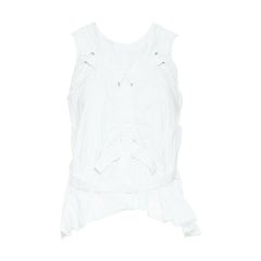 runway JUNYA WATANABE SS03 white parachute straps smock bondage vest top JP9 M