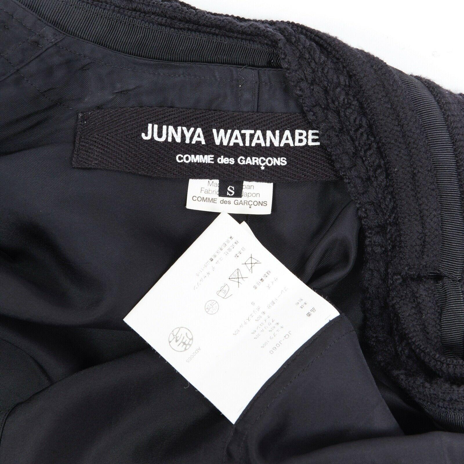 runway JUNYA WATANABE SS2006 black deconstructed layered tweed jacket LBJ S 7
