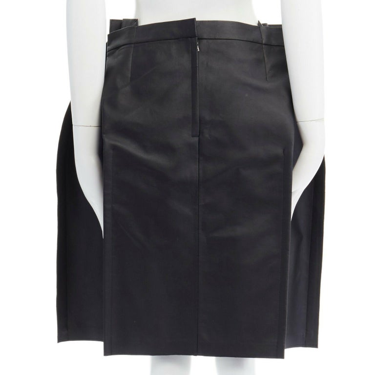 runway JUNYA WATANABE SS2015 2D flatpack black circle structured skirt ...
