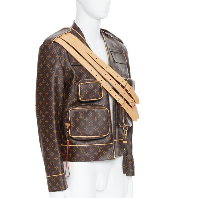 Louis Vuitton Monogram Admiral Jacket, Brown, 54