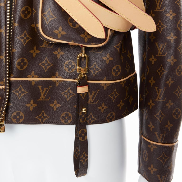 Personalized Louis Vuitton Half Monogram On The Right Dark Brown Varsity  Jacket Coat Outwear - Shop trending fashion in USA and EU
