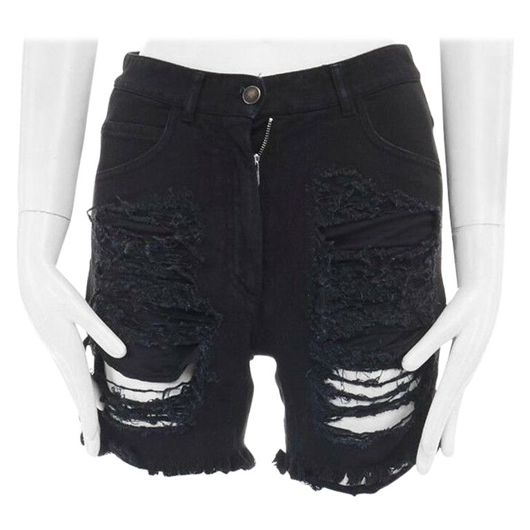 ripped cut off jeans