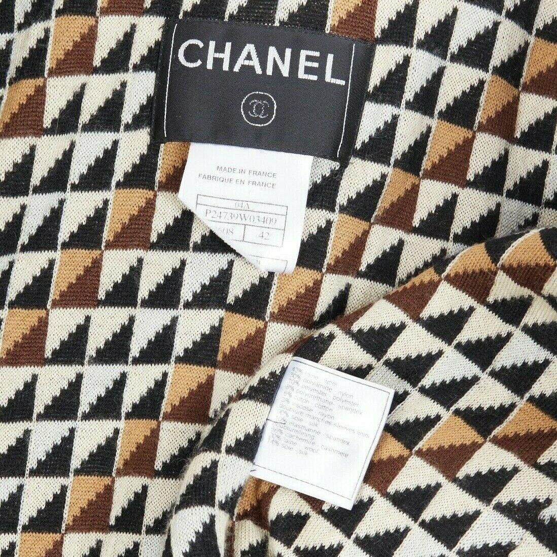 runway MEN'S CHANEL 04A plaid fantasy tweed cashmere lined boxy jacket  FR42 1