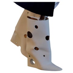 Runway Off-White C/o Virgil Abloh White Meteor Shower Boots size 39 cheese boots