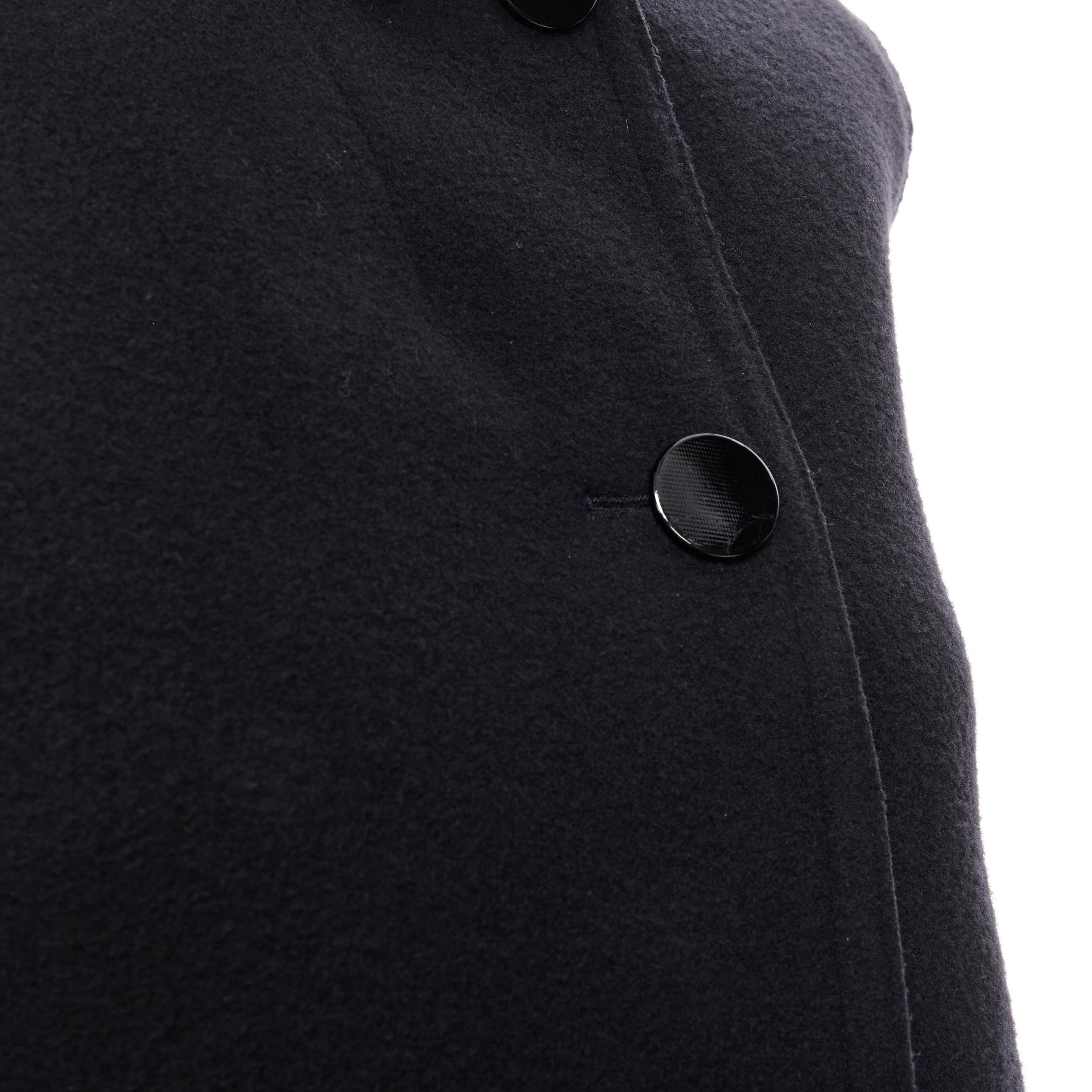 runway OLD CELINE Phoebe Philo 2010 navy thick wool felt minimal vest FR38 4