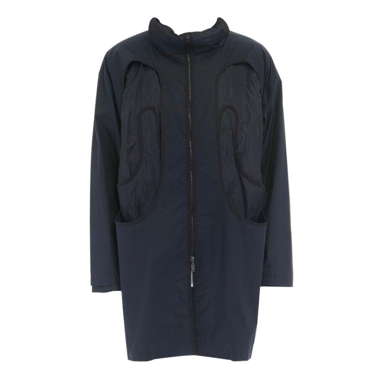 runway RAF SIMONS SS07 blue dual layered exposed lining zip up