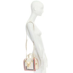 runway THOM BROWNE Mrs. Thom Tiny leather gold clasp lock crossbody doctor bag