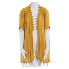 runway UNDERCOVER JUN TAKAHASHI SS07 yellow pom chain trimmed pleated jacket JP1