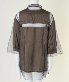 runway UNDERCOVER SS07 deconstructed mesh overlay boho blouse top JP2 US6 UK10