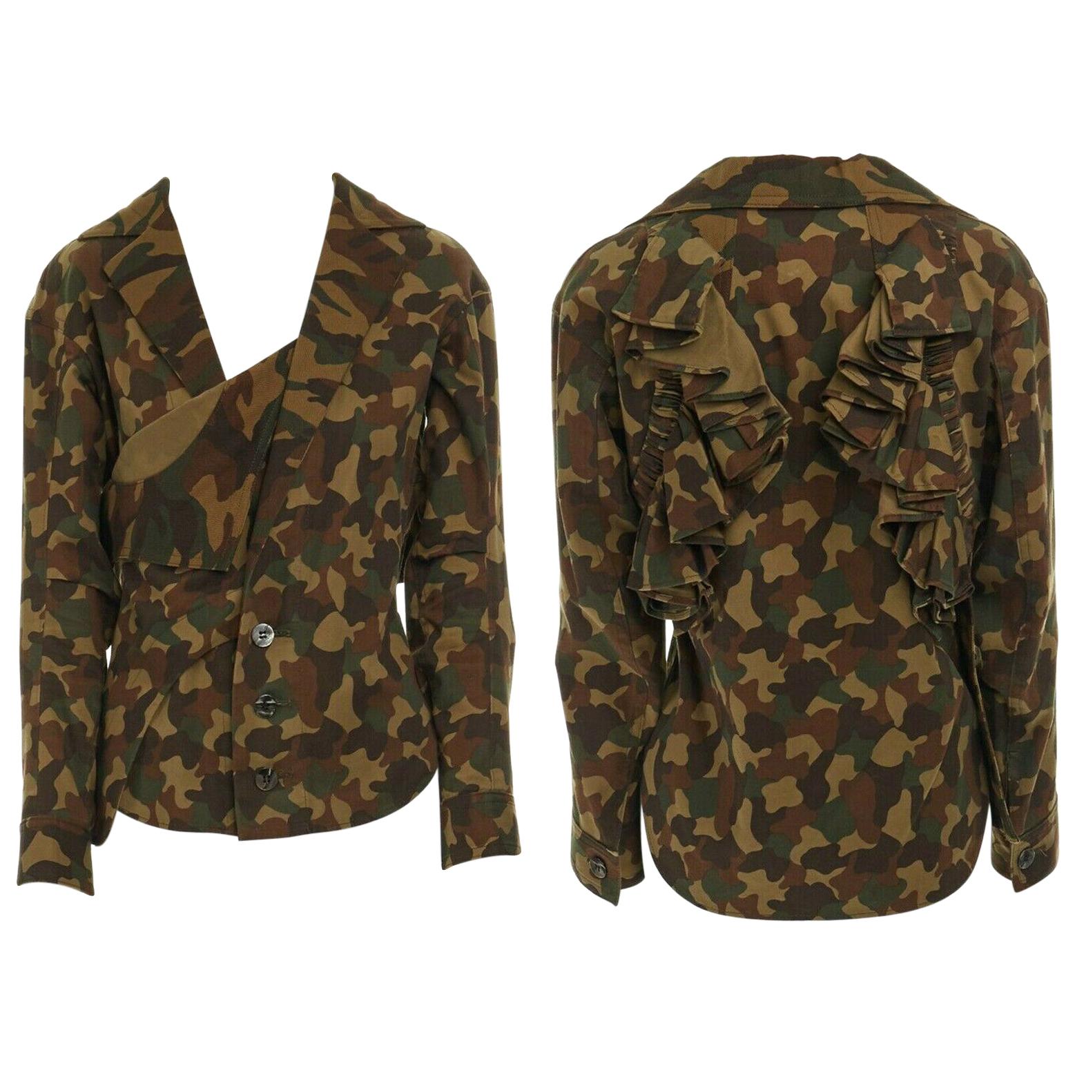 ruffle camo jacket