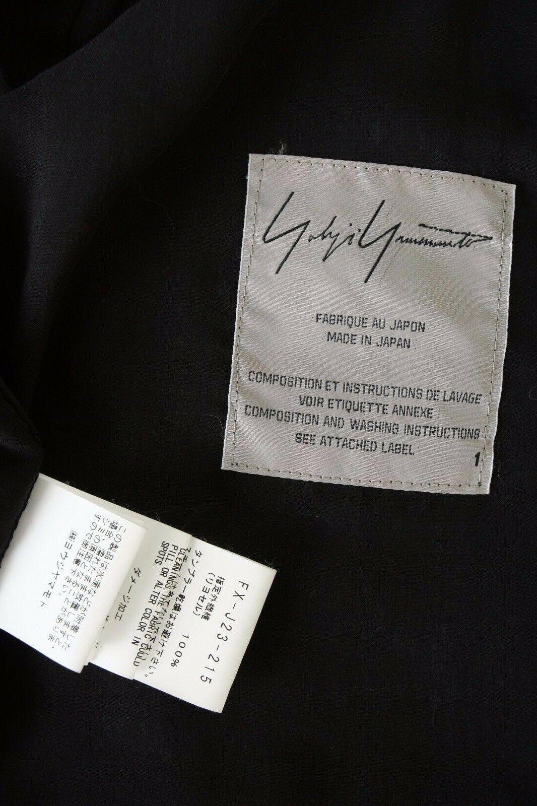 runway YOHJI YAMAMOTO SS2013 black asymmetric draped sleeve jacket S JP1 6
