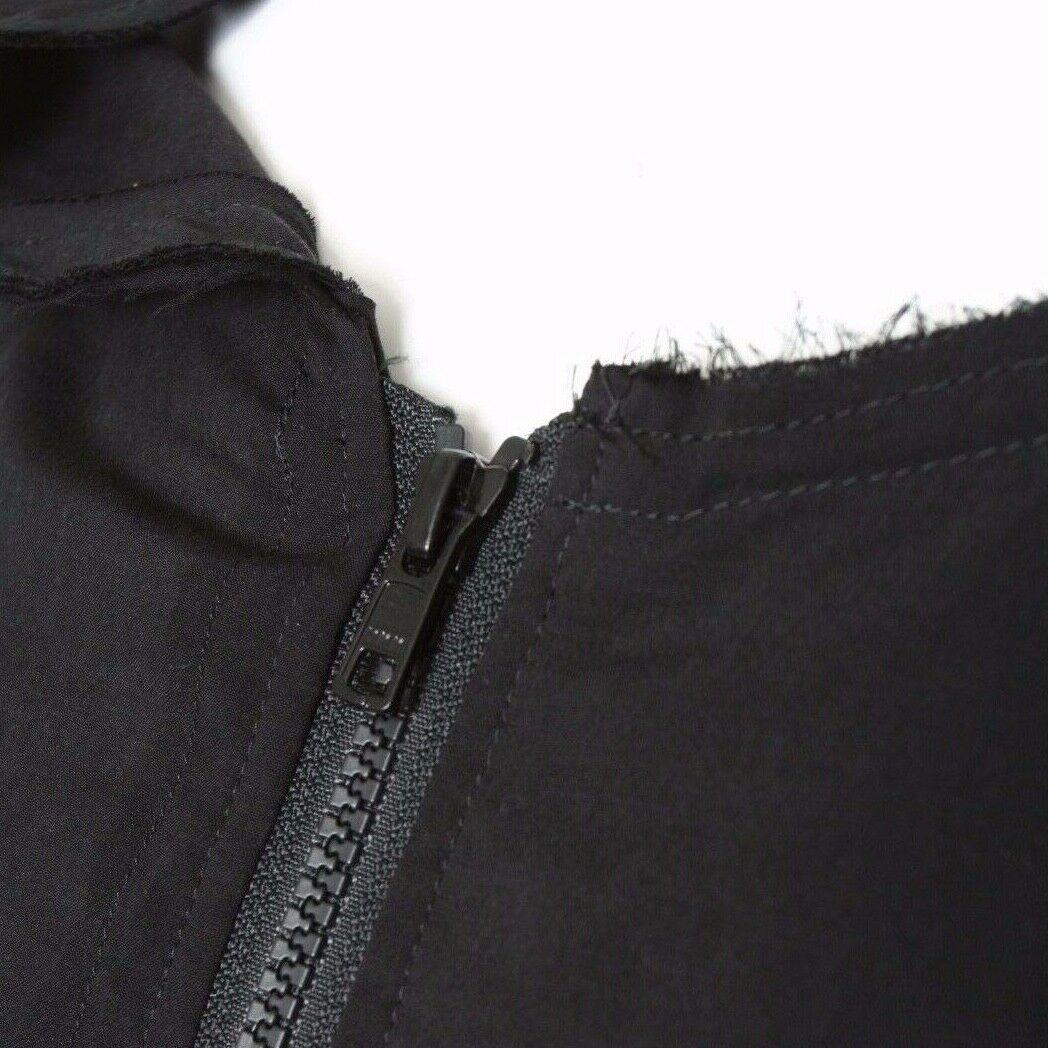 runway YOHJI YAMAMOTO SS2013 black asymmetric draped sleeve jacket S JP1 4