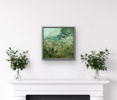 Gloucestershire Verge by Rupert Aker, Impressionist, Oil Painting, Landscape